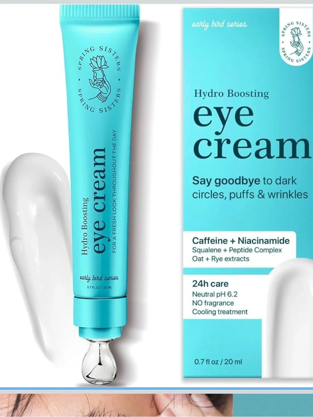 Under Eye Cream for Dark Circles and Puffiness